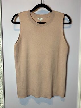 Reitmans Neutral Pink/Beige Ribbed Stretch Tank Top
